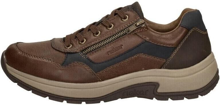 Rieker Sneakers vrijetijdsschoen halfschoen veterschoen met gepolsterde schacht - Foto 5