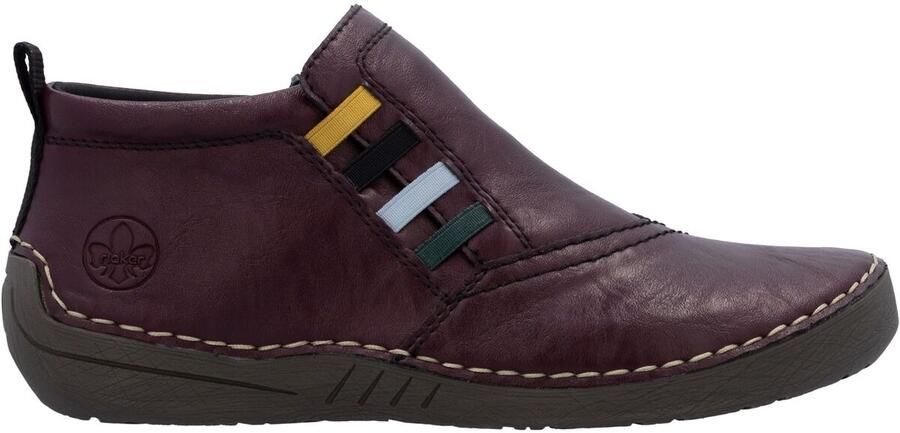 Rieker Sneakerboots Casual-boots enkellaars slip-on boots met ritssluiting aan de binnenkant