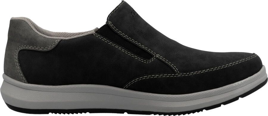 Rieker Slip-on sneakers vrijetijdsschoen lage schoen instapschoen met gewatteerde schacht