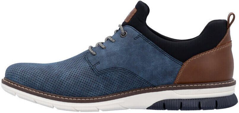 Rieker Slip-on sneakers Instapper halfhoge schoen vrijetijdsschoen met preeg