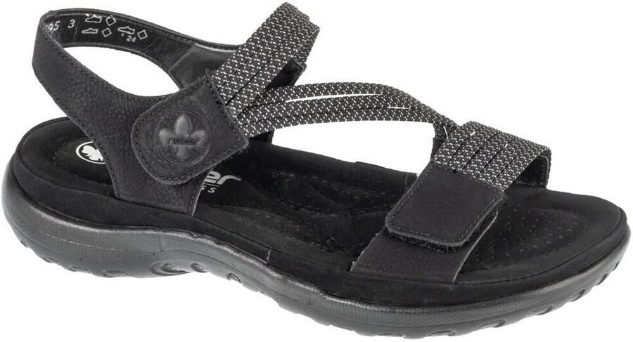 Rieker Sandalen zomerschoen sandaal sleehak met elastieken - Foto 4