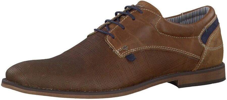Rieker heren veterschoenen halve schoenen zakelijke schoenen leren schoenen 13200-24 brown - Foto 3