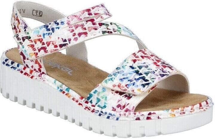 Rieker Plateausandalen Zomerschoen sandaal sleehak met klittenband - Foto 2