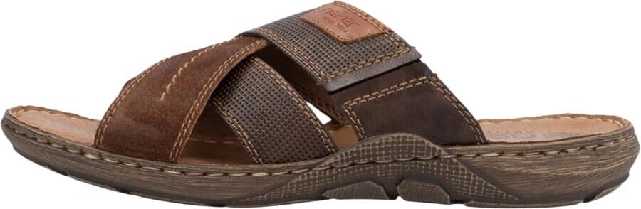 Rieker Kruisband Slippers bruin Synthetisch Heren - Foto 8
