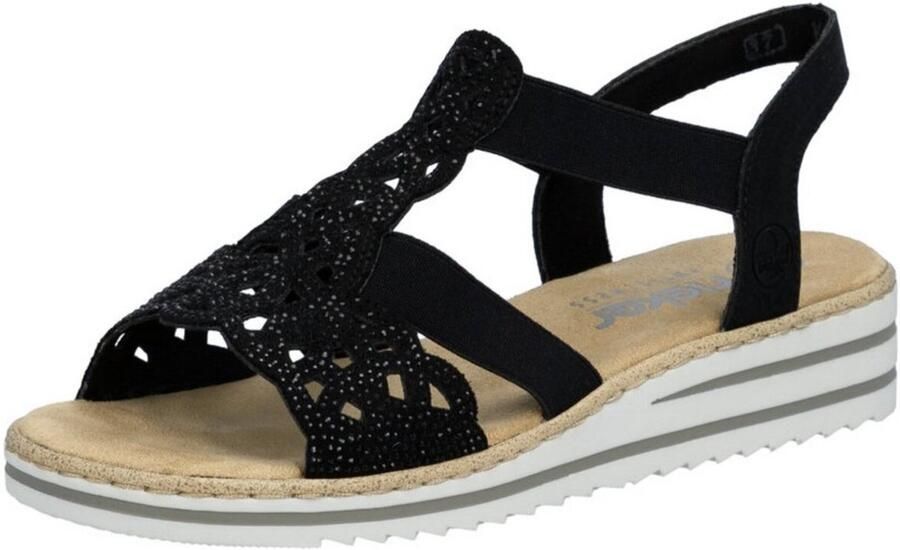 Rieker Sandalen Dames Zwart - Foto 8