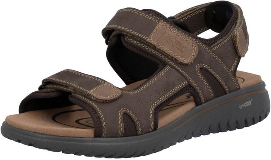 Rieker art. 26450 26 heren sandaal bruin klitteband - Foto 4