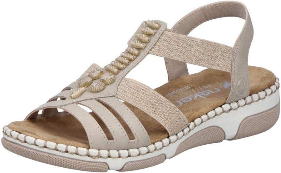 Rieker 66201-62 dames sandalen sportief beige - Foto 4