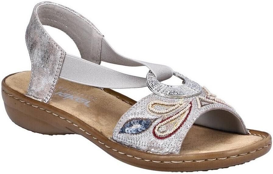 Rieker Sandalen met sleehak 608B490