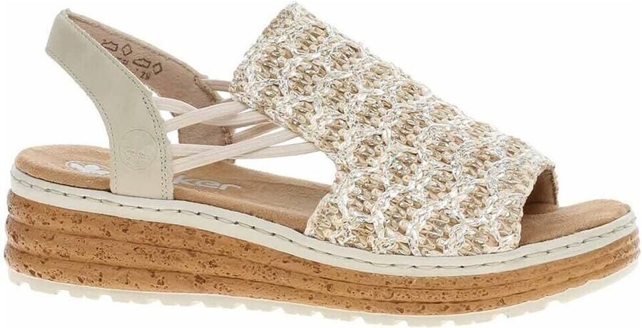 Rieker Sleehaksandaaltjes met zij-elastieken voor goede pasvorm - Foto 3