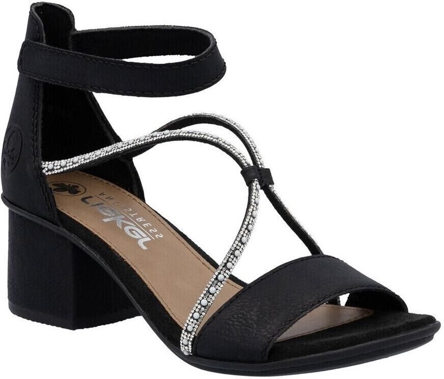 Rieker Sandaaltjes zomerschoen sandaal blokhak met praktische klittenbandsluiting - Foto 5