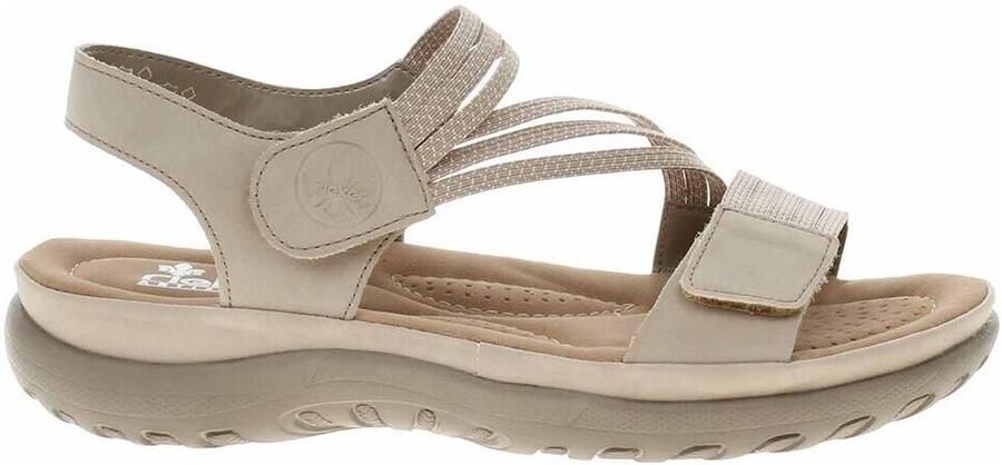 Rieker Sandalen zomerschoen sandaal sleehak met elastieken - Foto 7