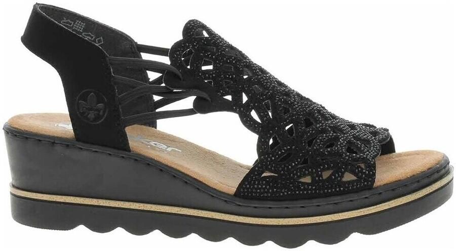 Rieker Sandalen met sleehak 67465 - Foto 4