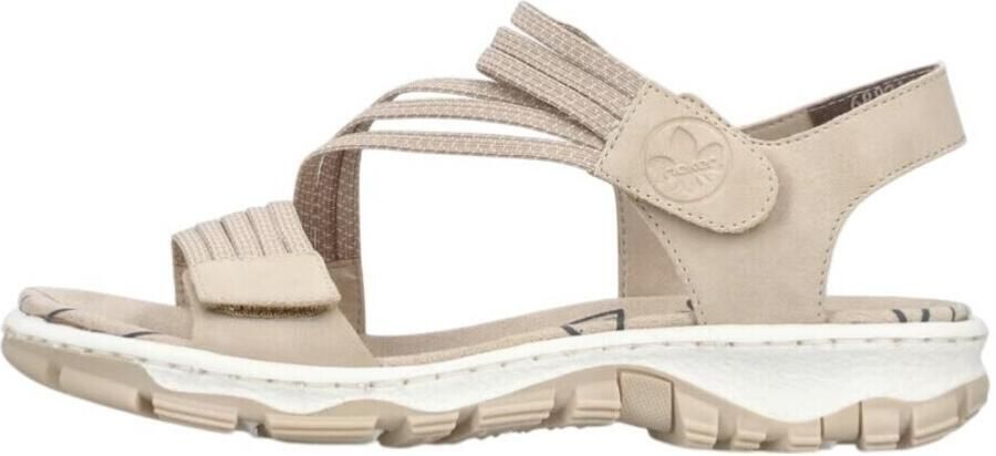 Rieker dames trekking sandalen beige - Foto 3