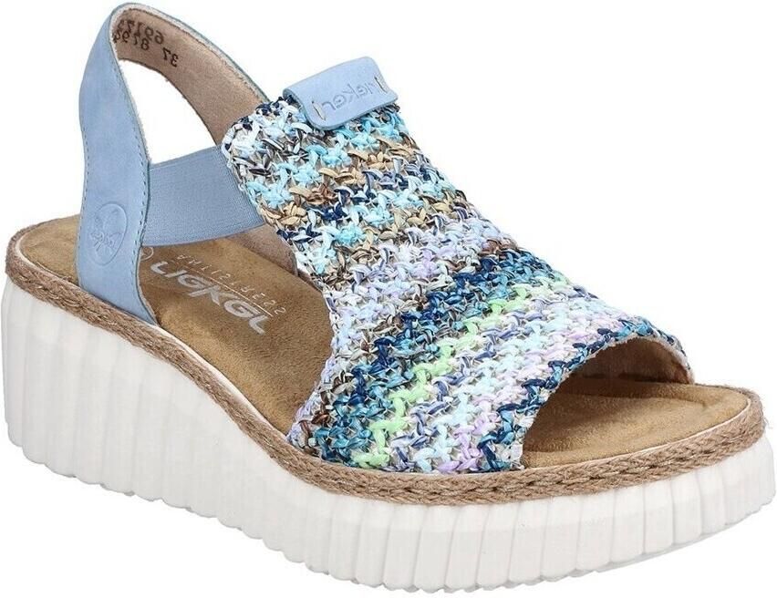 Rieker Plateausandaaltjes zomerschoen sandaal plateauhak met elastiek - Foto 3