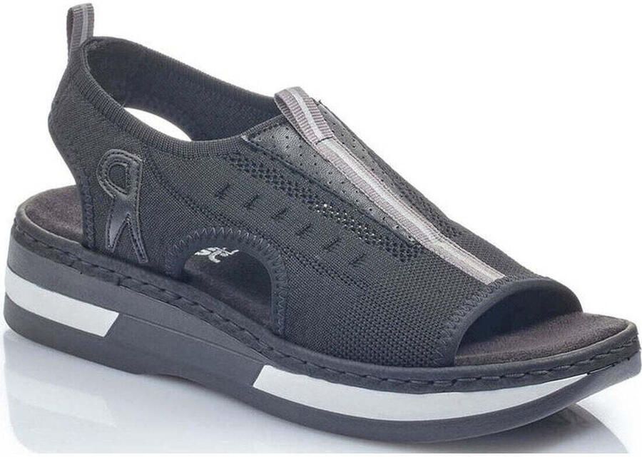 Rieker Flat Sandals Zwart Dames - Foto 2