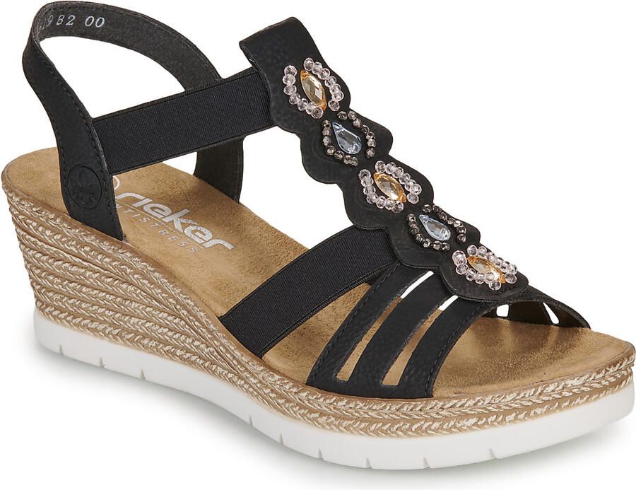 Rieker -Dames zwart sandalen - Foto 2