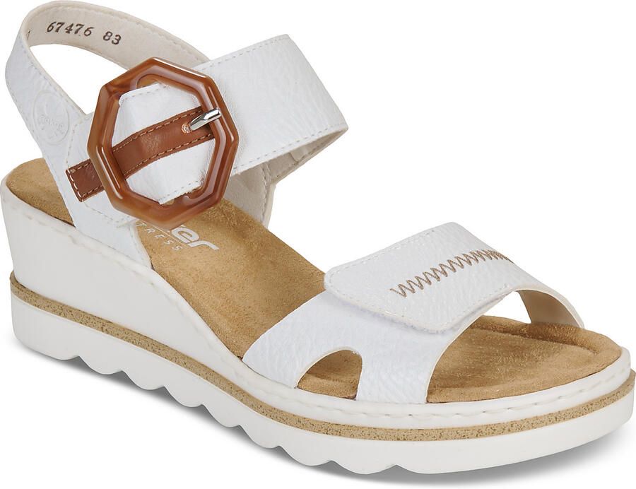 Rieker Sandalen met sleehak 67476-83 - Foto 2