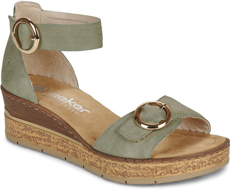 Rieker Sandalen groen Synthetisch Dames - Foto 5