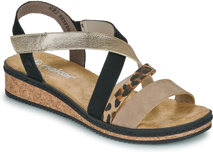 Rieker damessandaal veelkleurig luipaard - Foto 2