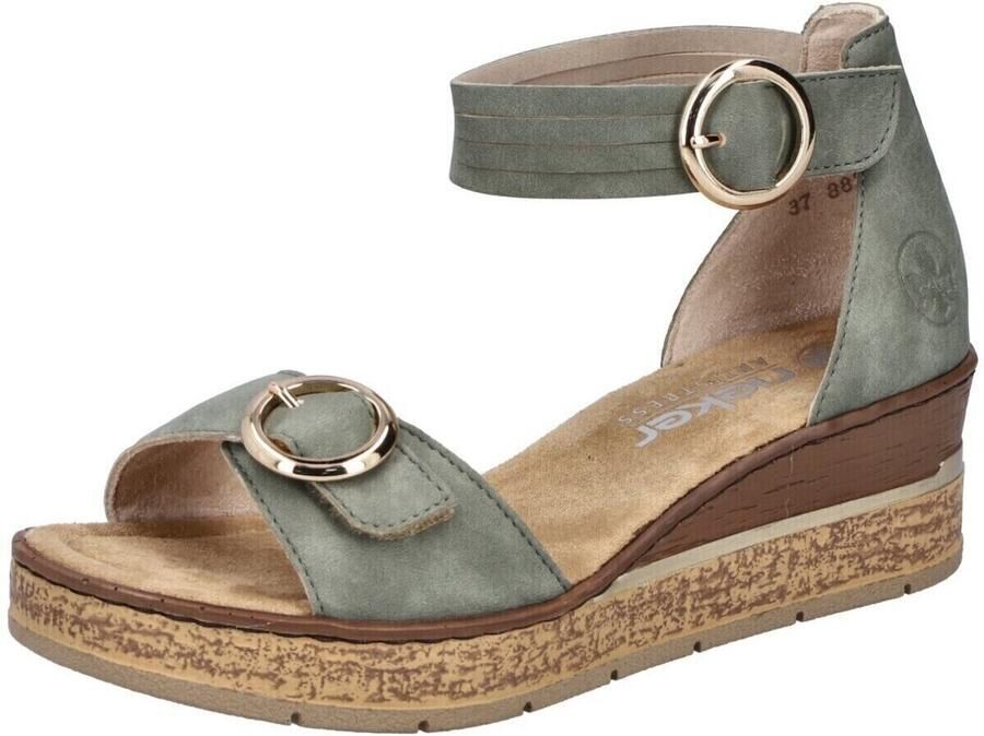 Rieker Sandalen groen Synthetisch Dames - Foto 4