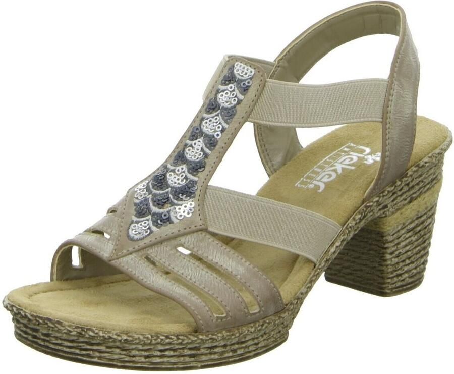 Rieker Sandalettes Dames Zilver - Foto 3