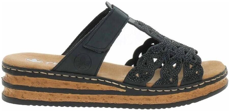 Rieker -Dames blauw donker slippers & muiltjes - Foto 2