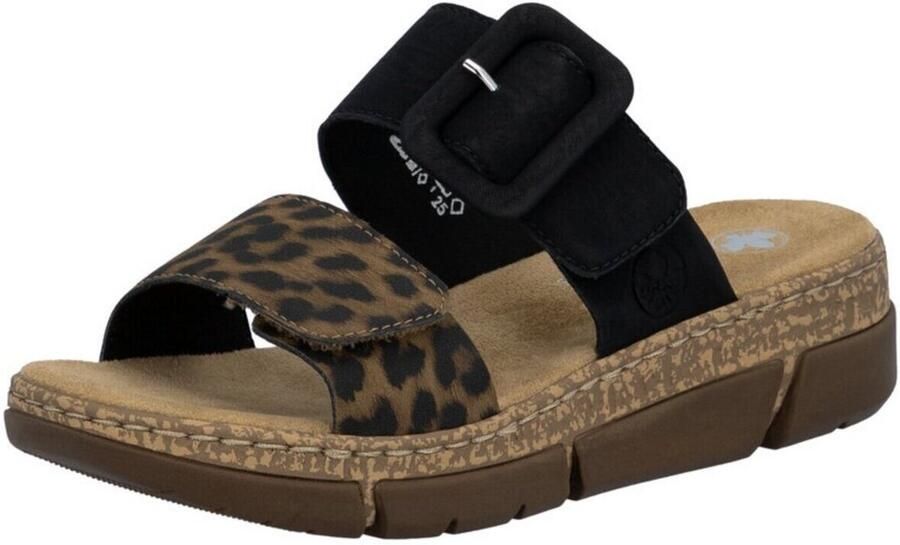 Rieker Slipper V2392-24 Bruin Zwart - Foto 2