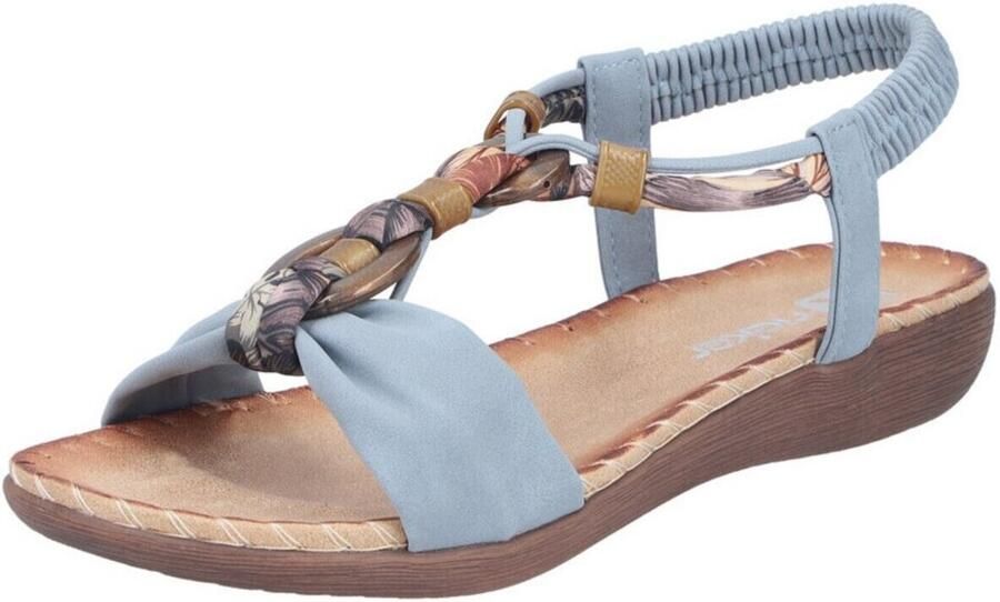 Rieker Sandalen Dames Blauw - Foto 3