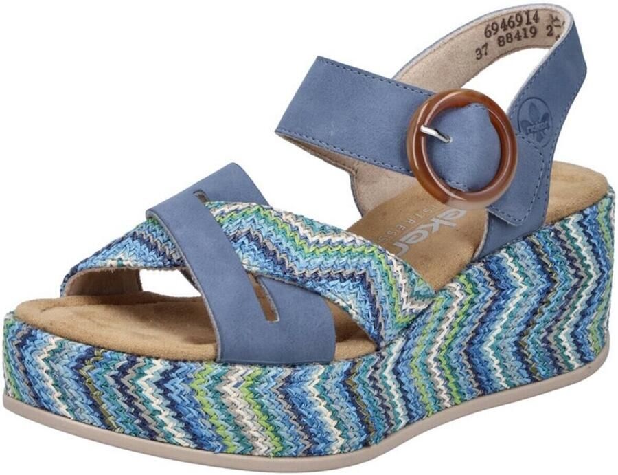 Rieker Sandalen Hak Sandalen Hak Blauw - Foto 8