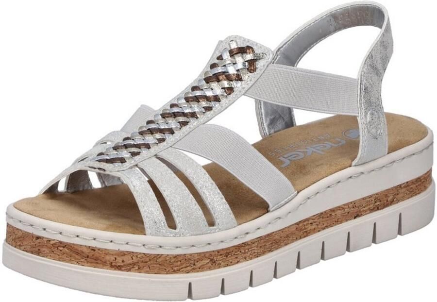 Rieker Sandalen met sleehak V4918 - Foto 3