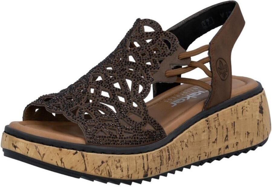 Rieker Sandalen Dames Bruin - Foto 2