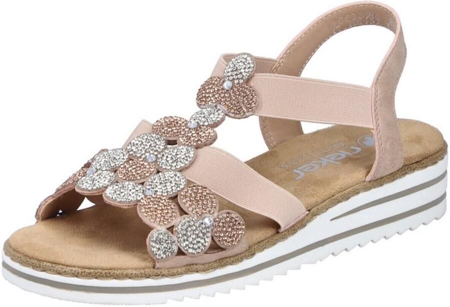 Rieker Sandalen Plat Sandalen Plat Roze - Foto 7