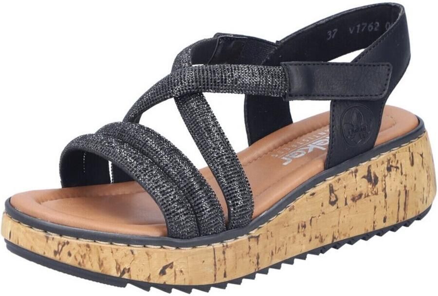 Rieker Sandalen Dames Zwart - Foto 2