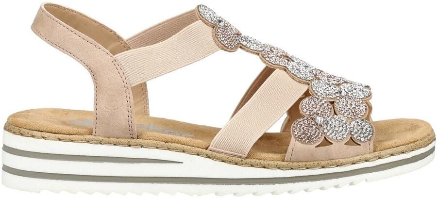 Rieker Sandalen Plat Sandalen Plat Roze - Foto 11