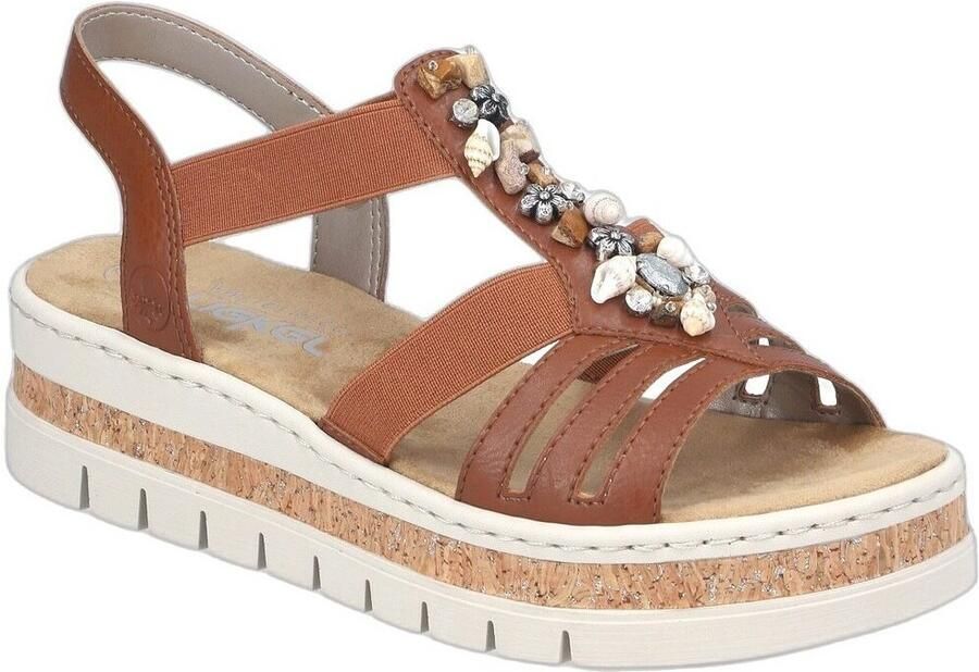 Rieker Sandalen E1 2 cognac Synthetisch - Foto 9