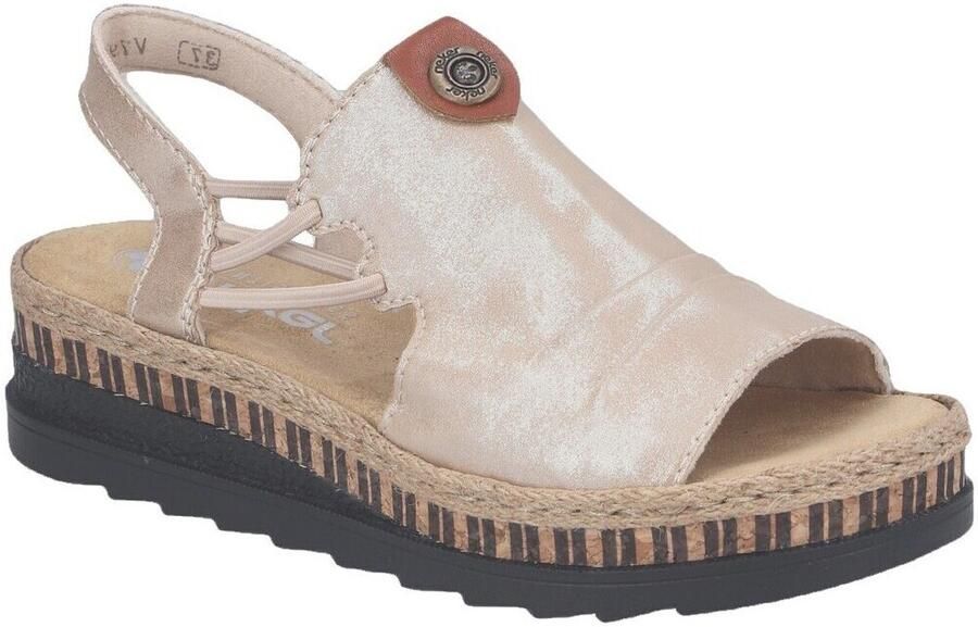 Rieker Sandalen met sleehak V7972bis - Foto 2