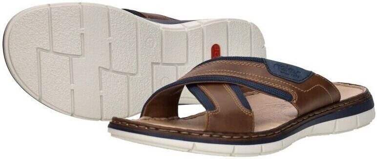 Rieker Slipper 25182-14 Blauw Bruin - Foto 20