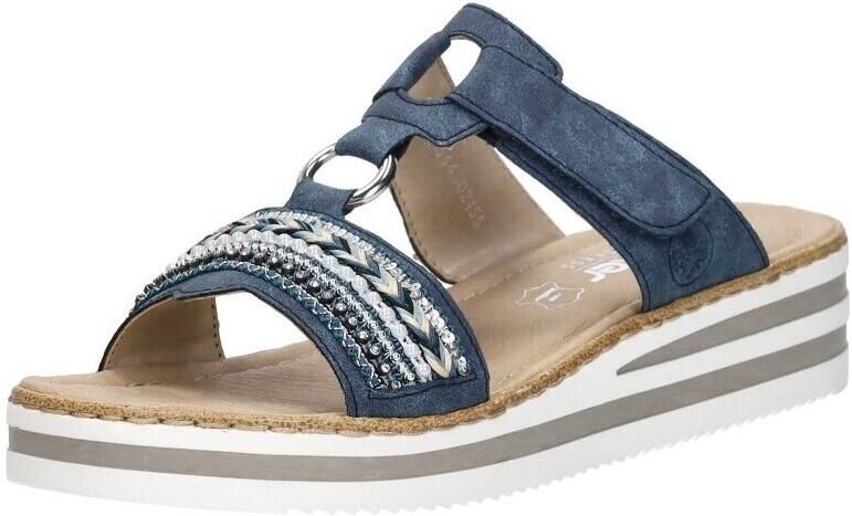 Rieker -Dames blauw slippers & muiltjes - Foto 7