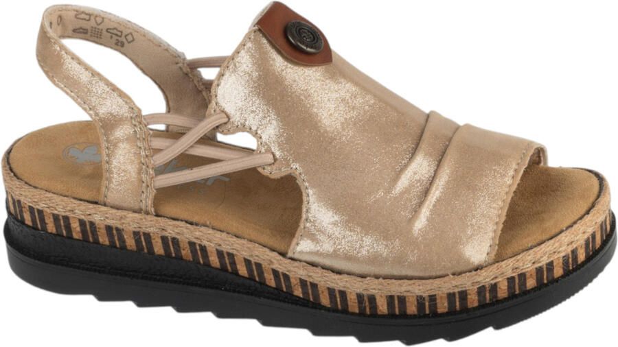 Rieker Sandalen met sleehak V7972bis