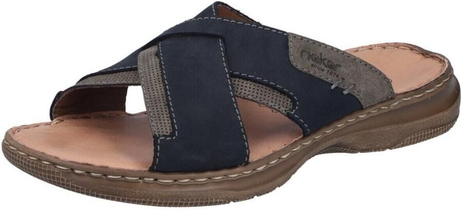 Rieker -Heren blauw donker pantoffels & slippers - Foto 3