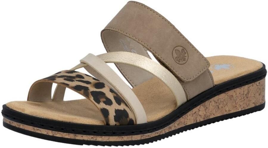 Rieker Slipper V3652-62 Beige Combi Zacht Voetbed - Foto 9