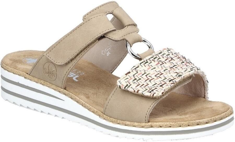 Rieker -Dames beige donker slippers & muiltjes - Foto 14