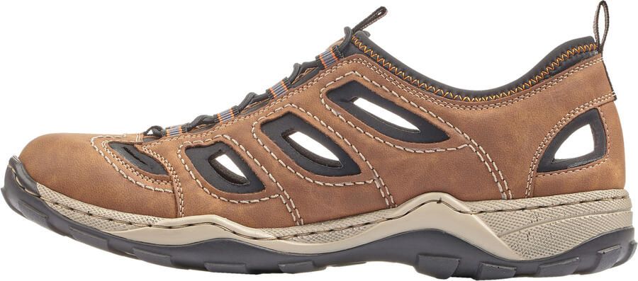 Rieker Instappers Trekking Schoen Sandalen Zomer schoen met praktische Gummitrek - Foto 2