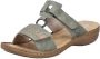 Rieker Dames Slipper 60881-52 Groen - Thumbnail 3