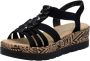 Rieker Plateausandaaltjes Zomerschoen vakantieschoen sandalette met decoratief sieraandeel - Thumbnail 3