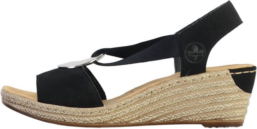 Rieker Sandalen met sleehak 624H693 - Foto 2
