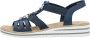 Rieker Sandalen zomerschoen sandaal sleehak met zomerse versiering - Thumbnail 3