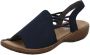 Rieker Sandalen zomerschoen sandaal sleehak met elastische banden - Thumbnail 2