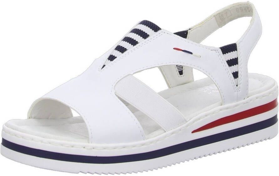 Rieker Stijlvolle witte platte sandalen White Dames - Foto 3