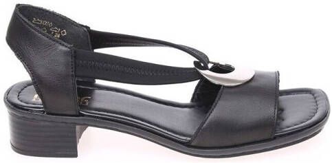 Rieker Sandaaltjes zomerschoen sandaal blokhak met elastische band - Foto 2